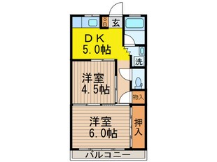 ハイツ昭栄の物件間取画像